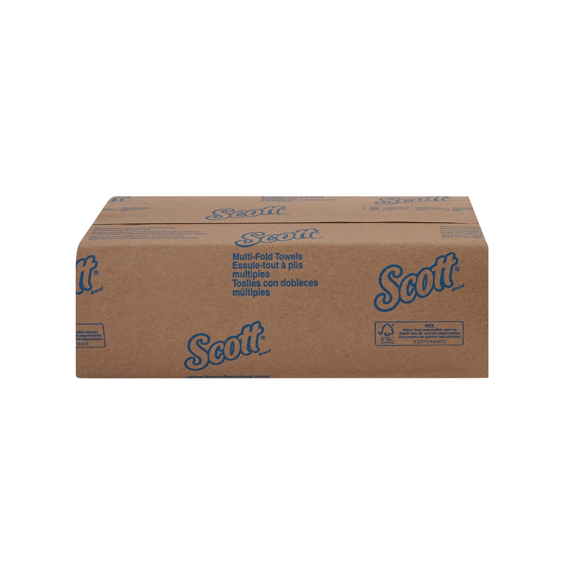 Scott® Essential Multi-Fold Paper Towels, (01804) White, 250 Sheets Per Pack
