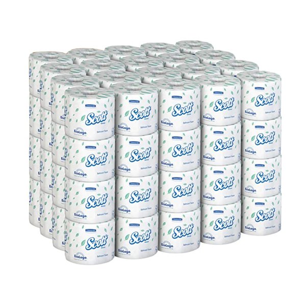 Scott Essential Toilet Tissue 1-Ply, 1210 Sheets Per Roll, 05102 (CS/80)
