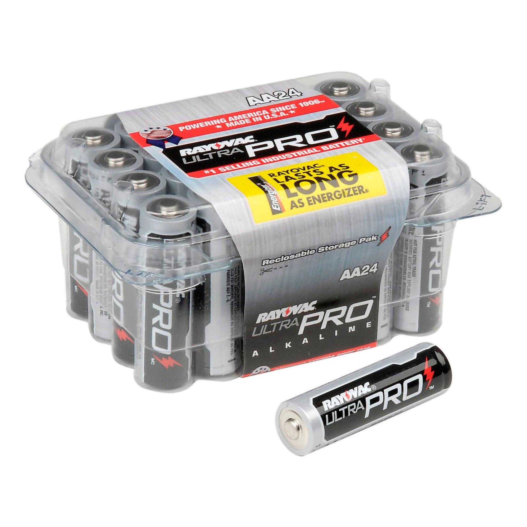 Rayovac Ultra Pro Alkaline AA Batteries 24 Pack, Long-Lasting and Reliable