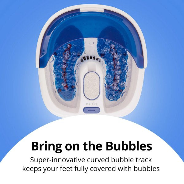 Foot Bath with Heat Boost HoMedics® Bubble Bliss Elite, Plastic