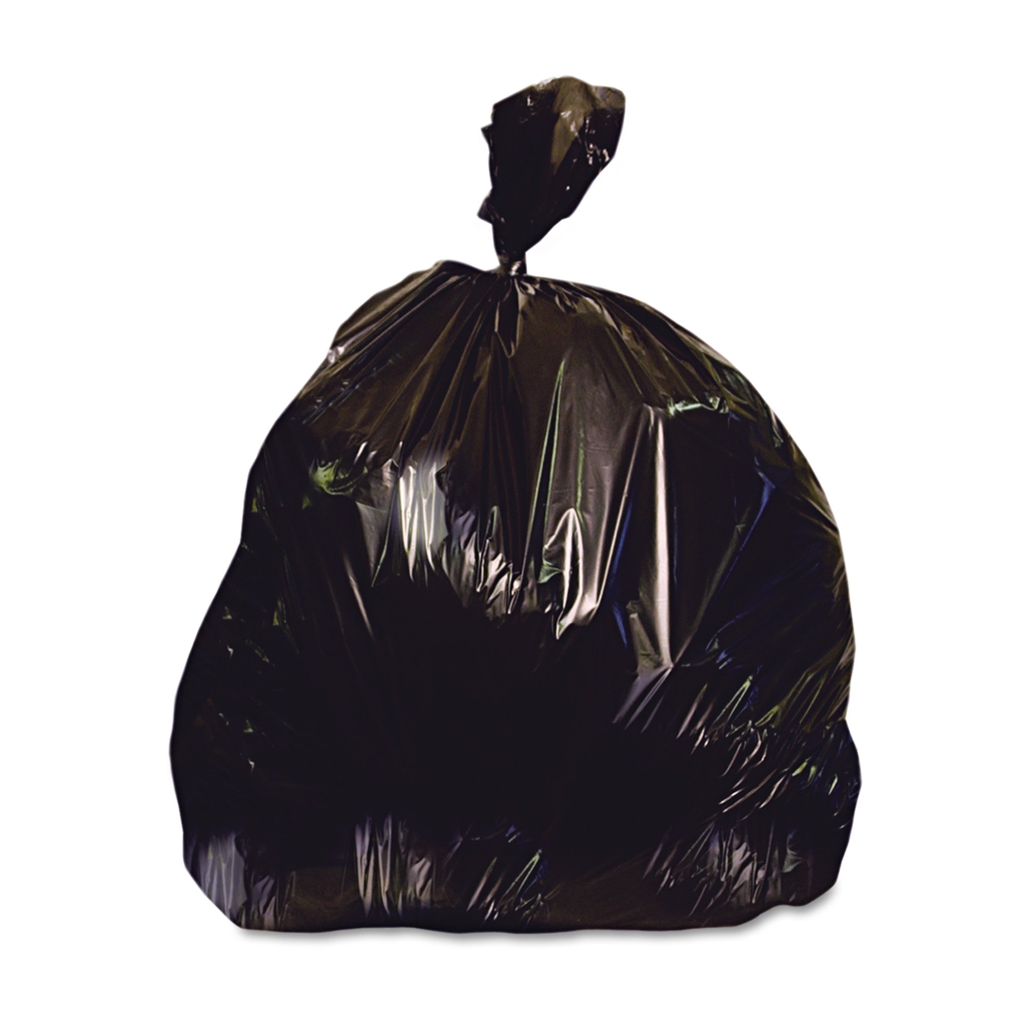 Industrial 60 gallon contractor trash bags black”