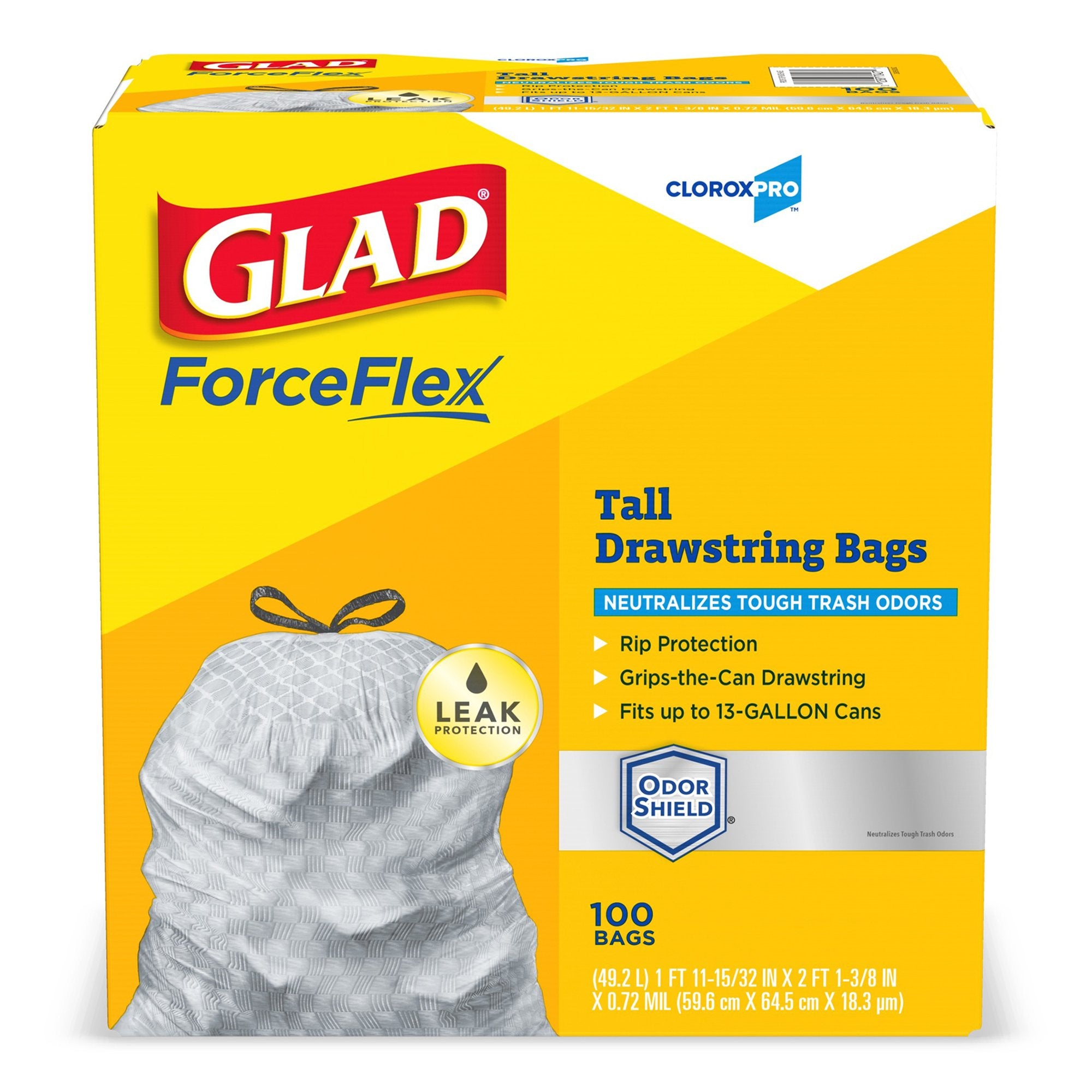 Glad ForceFlex Trash Bags Tear Resistant Heavy-Duty Solution
