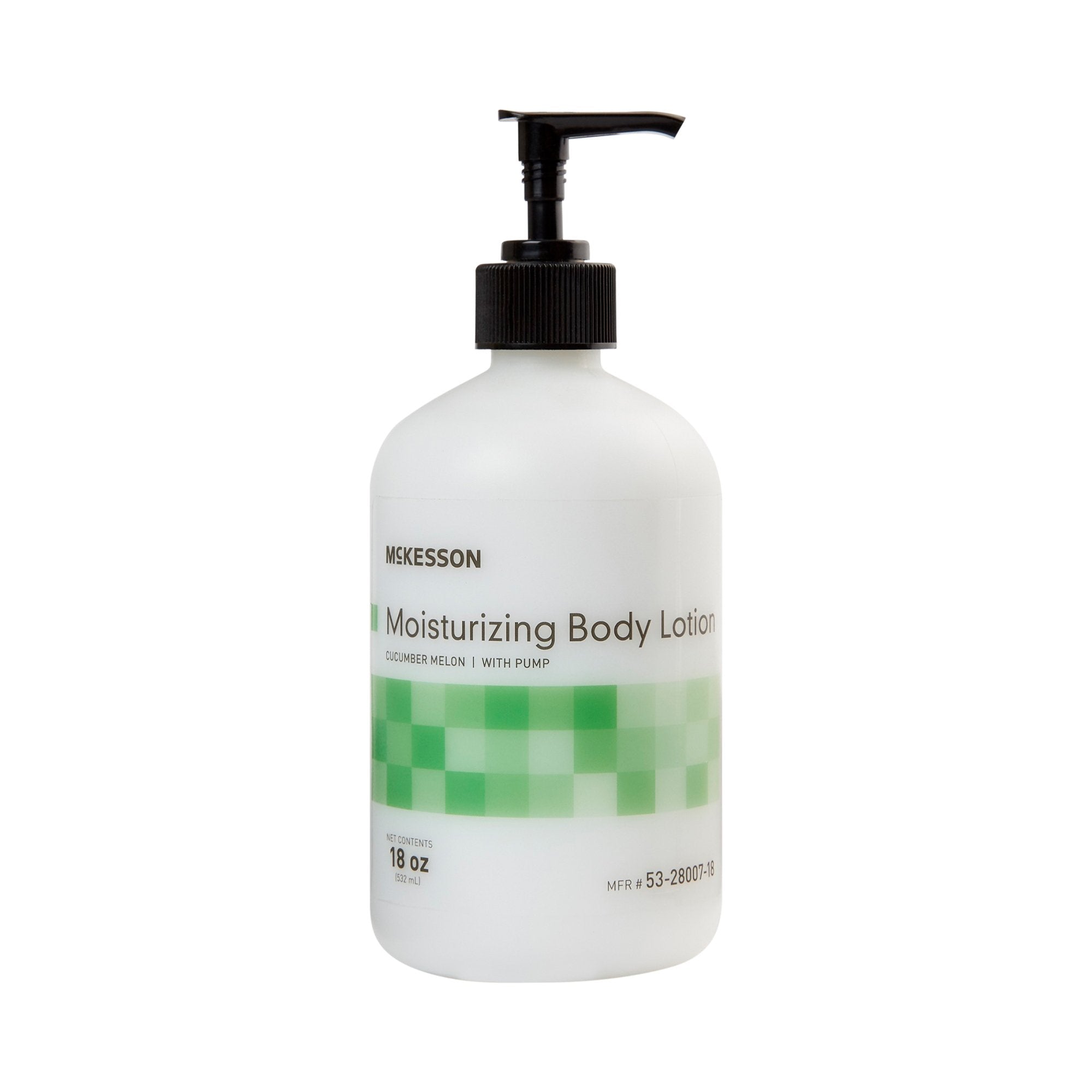 McKesson Moisturizing lotion with fresh scent and non-greasy feeling.
