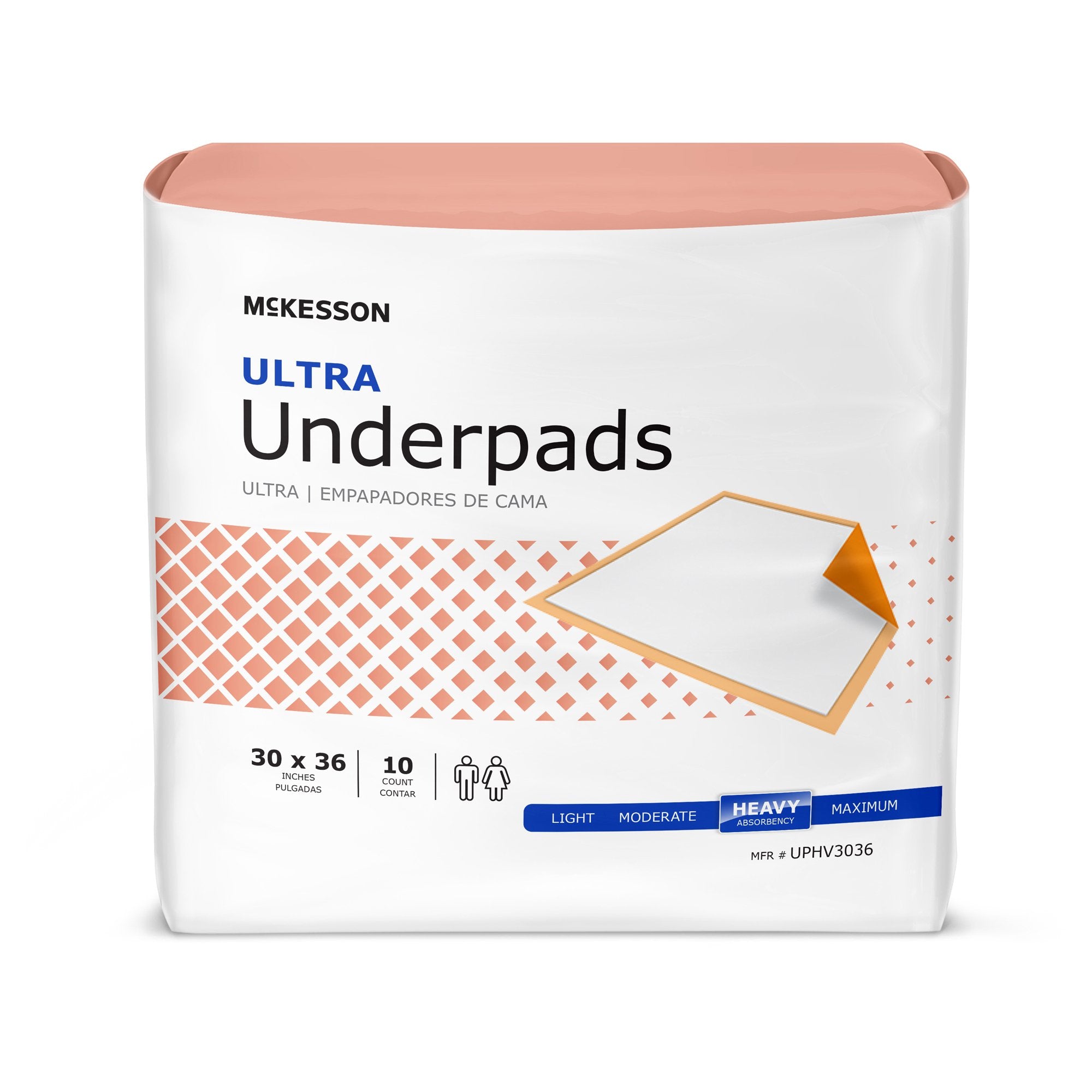 McKesson Ultra disposable underpad 30 x 36 heavy absorbency