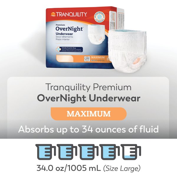 Tranquility Premium Overnight Large Underwear