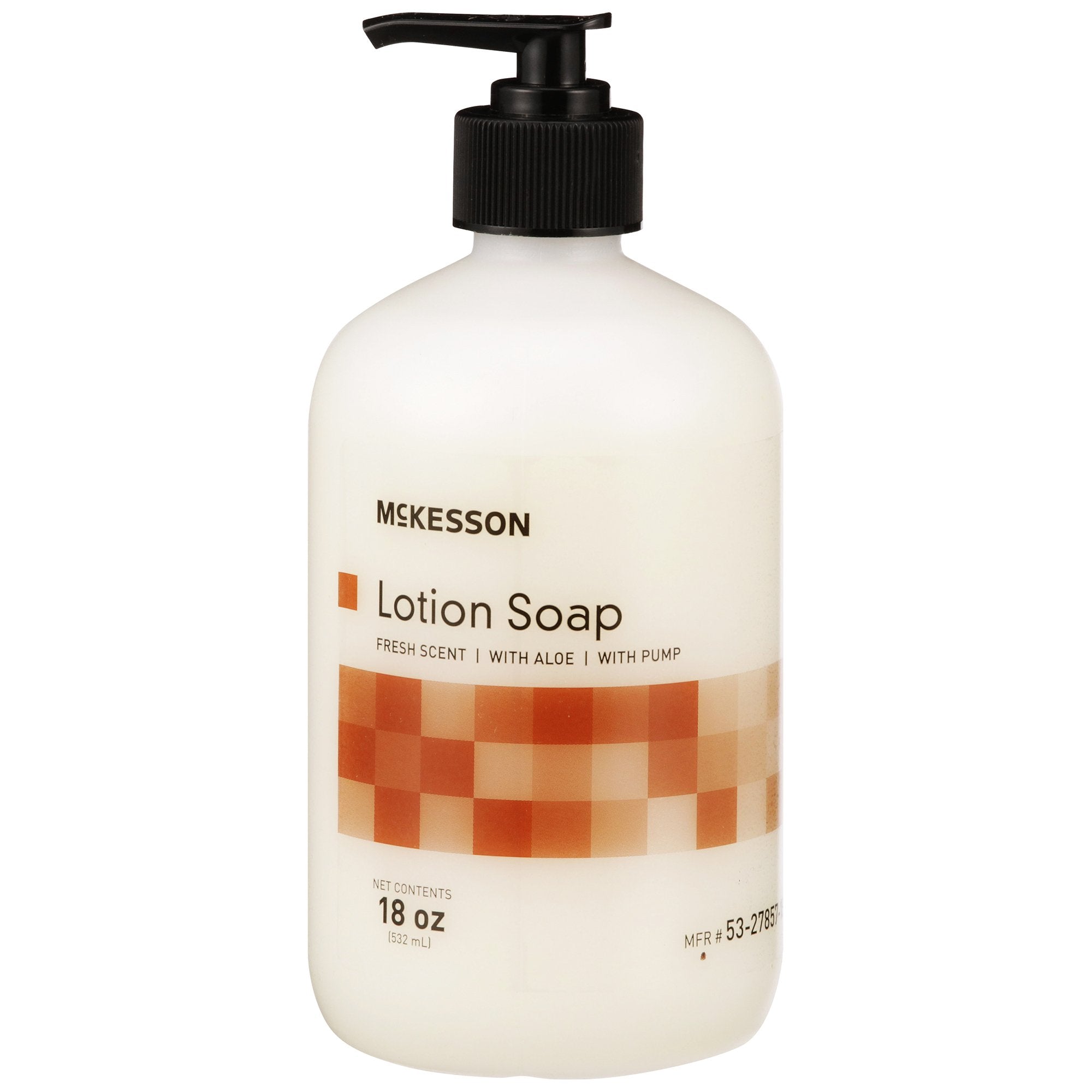 McKesson Hand Lotion Soap with Aloe, Fresh Scent, 18 oz. Pump Bottle