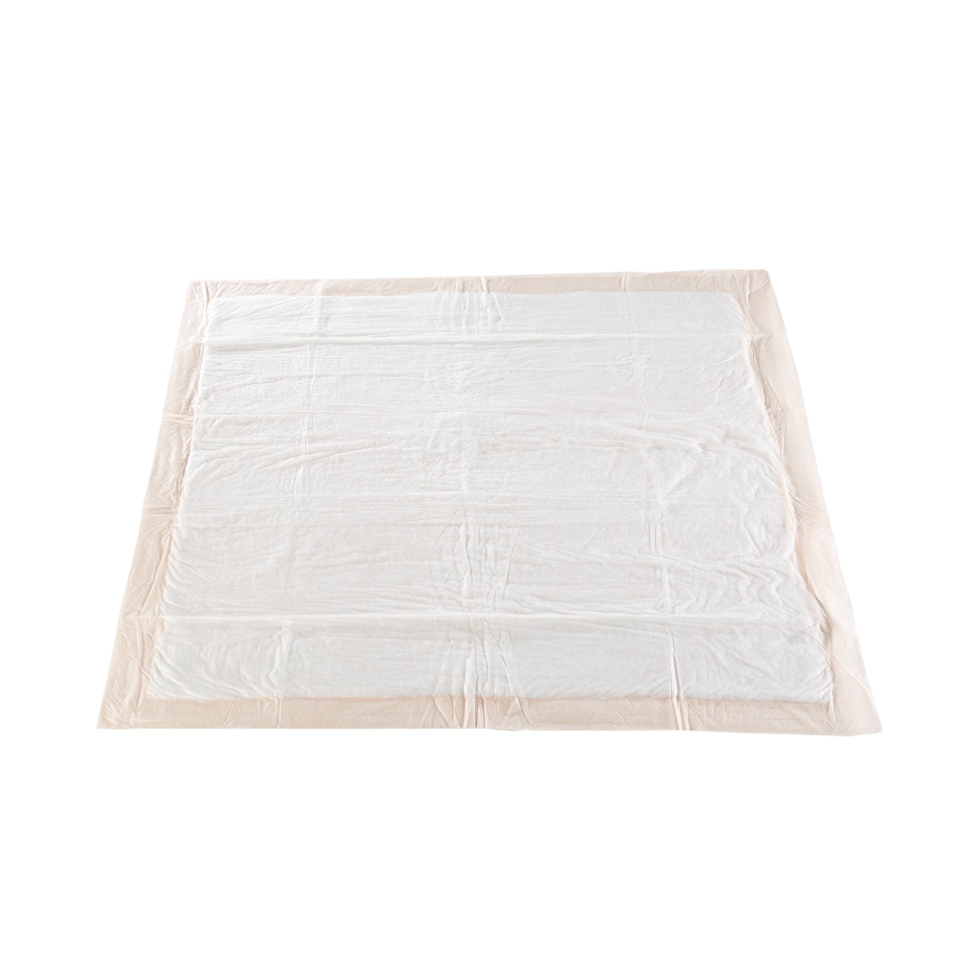 Disposable bed pad for adults with fluff polymer core