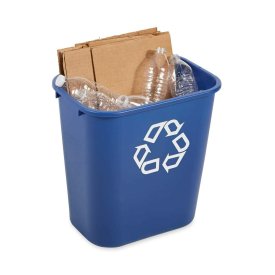 Rubbermaid Brute Recycling Container, 28-1/8 Quart / 7 gal