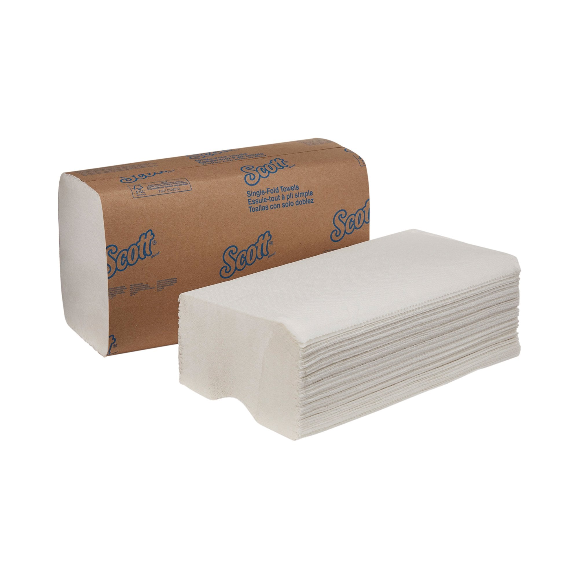 Scott Single-Fold Paper Towels - Durable, Absorbent, 9.3 x 10.5 Inch, Compatible with Dispensers