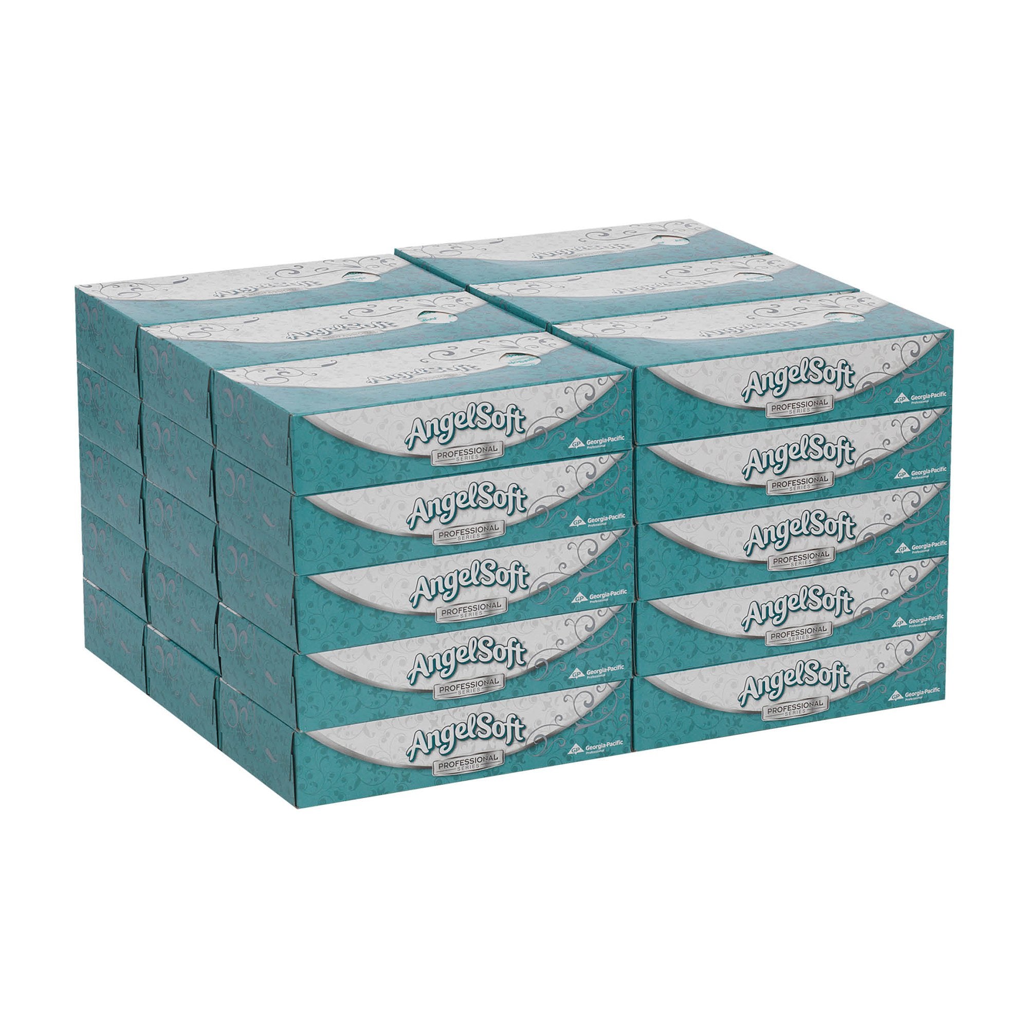 Georgia-Pacific Angel Soft Professional Series® 2-Ply Facial Tissue (48580) 100 Sheets Per Box/30 Case