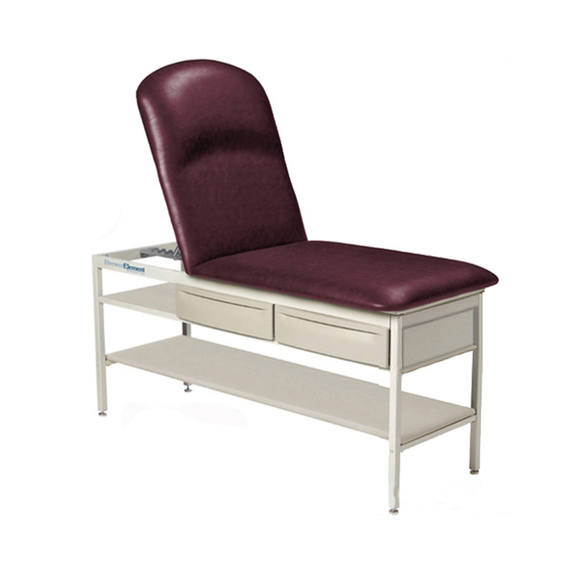 Element Treatment Table Basic Frame with Shelf and Drawers and Adjustable Pillow Top