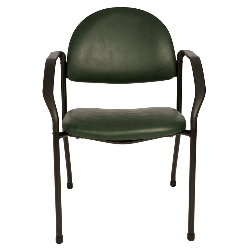 Brewer Side Chair with Arms for Waiting Rooms and Offices.