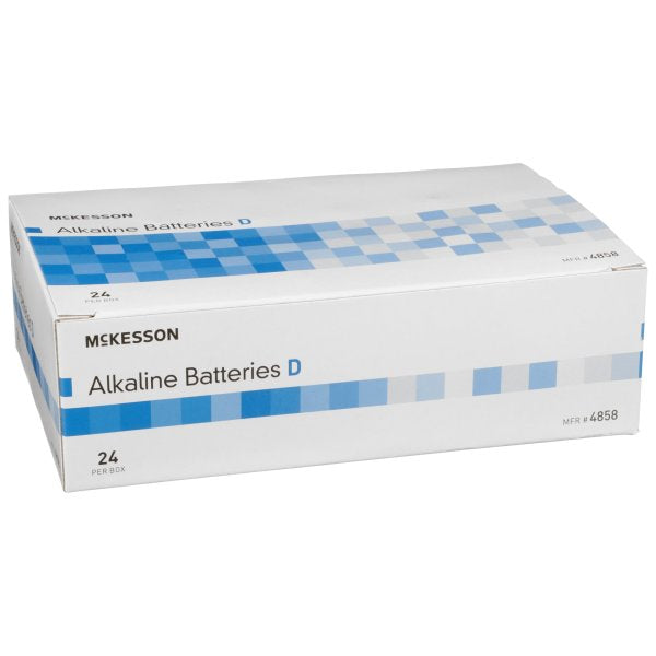 McKesson Alkaline Batteries, D Cell, Disposable, 1.5V