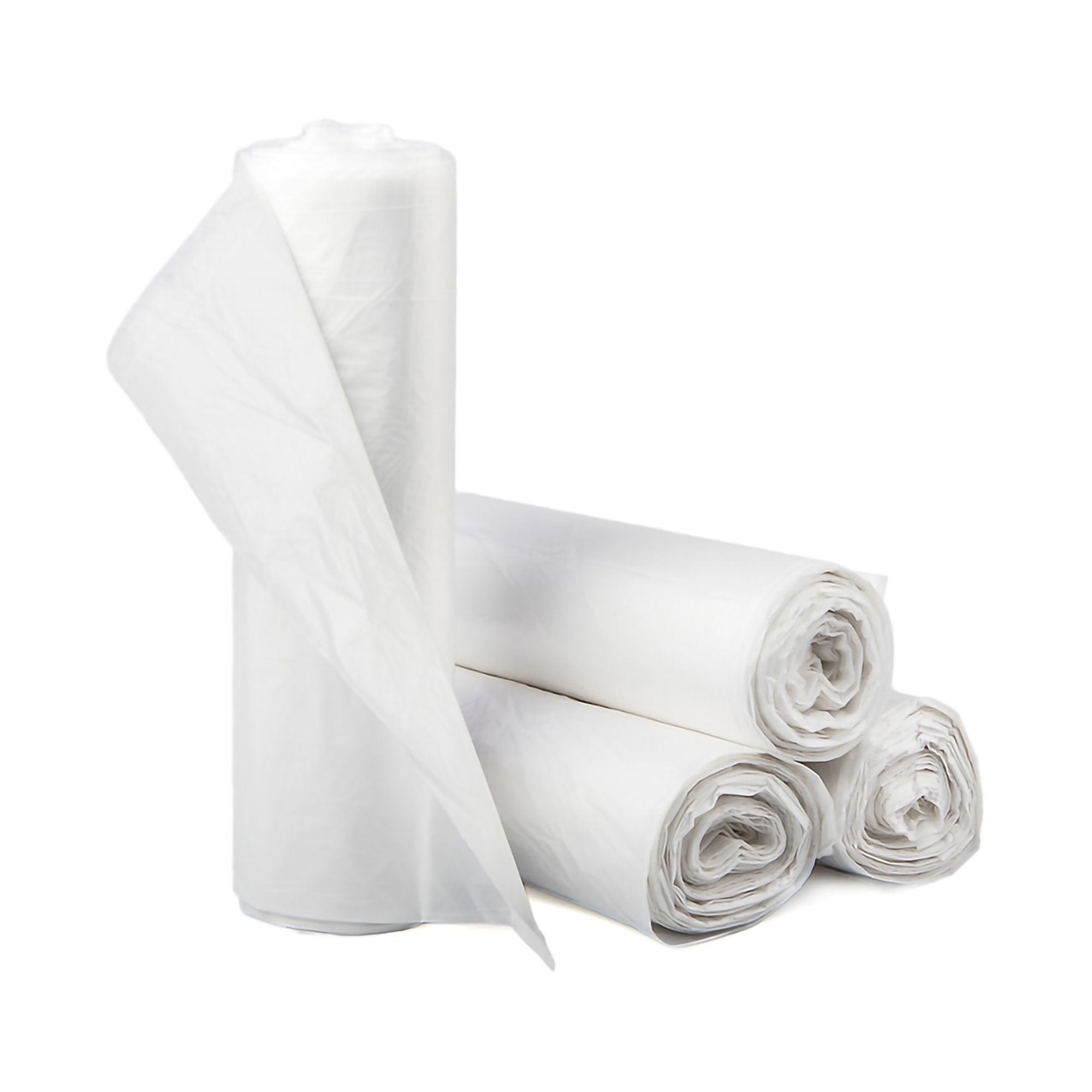 McKesson Extra Heavy Duty Clear Trash Bag - 45 Gallon, Tear-Resistant, 17 Micron