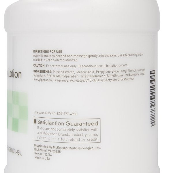 McKesson Moisturizing Hand and Body Lotion, Cucumber Melon Scent, [Pack 1 gal]